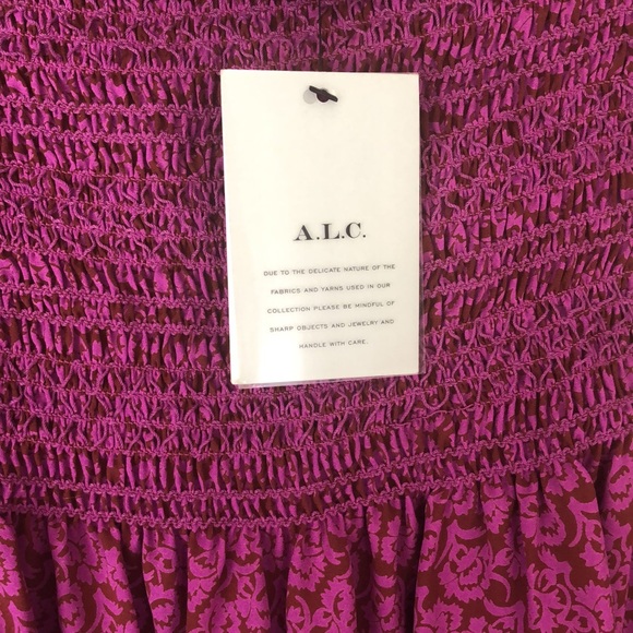 NWT ALC 100% Silk Blouse. Xs - Picture 2 of 6